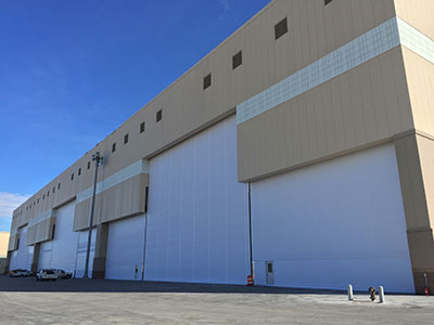 Closed Hangar Doors