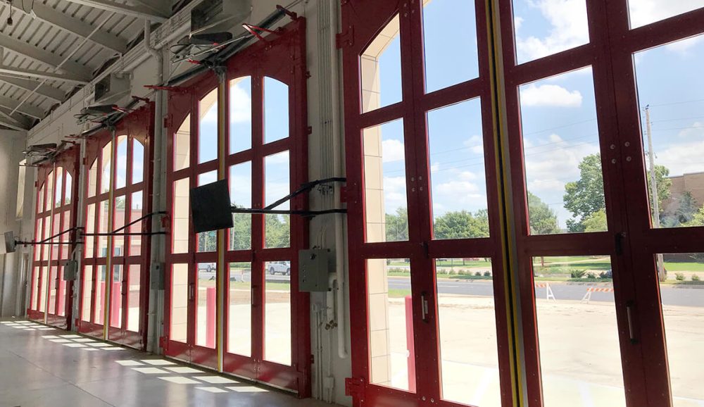 Garage Doors on a Firehouse